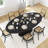 72"×37"W×30"H Oval Wood Pedestal Dining Table-2108026851