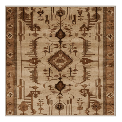 Machine Washable Persian Beige Area Rug