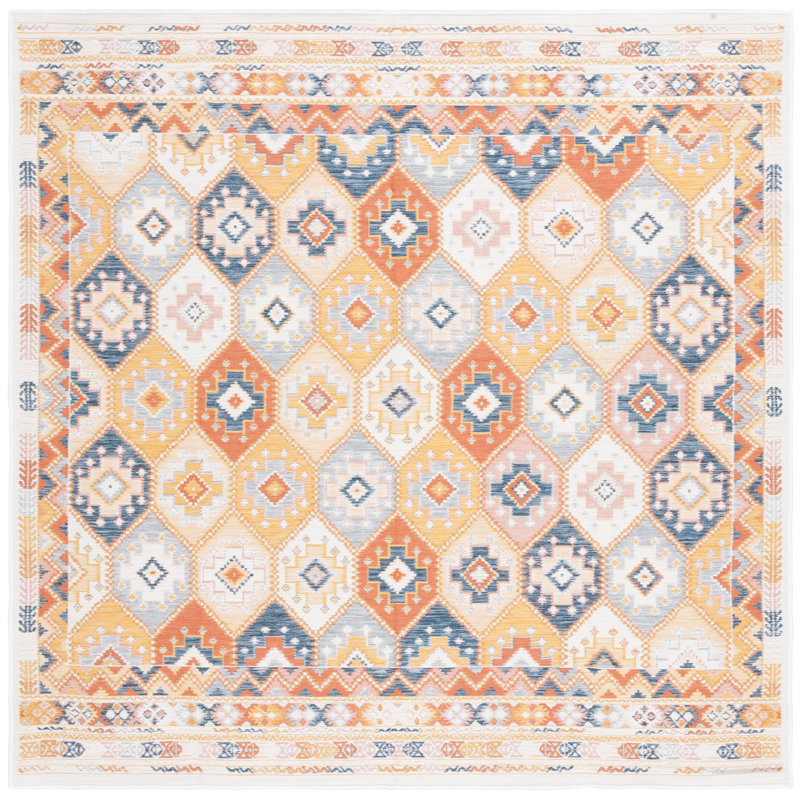 Tapis intérieur / extérieur Molena Sunrise, Carré 6 pi 7 po