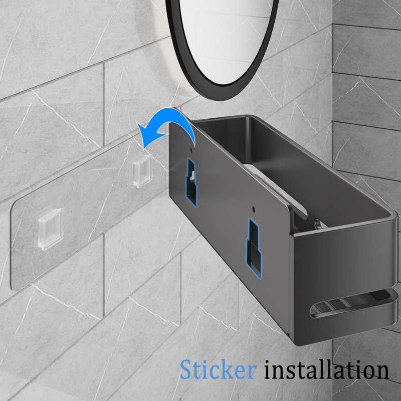 Wall Mounted Required Shower Caddy
