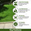 UK Furnishing UK Ltd Outdoor Artificial Grass Turf Rug / Roll-110098745