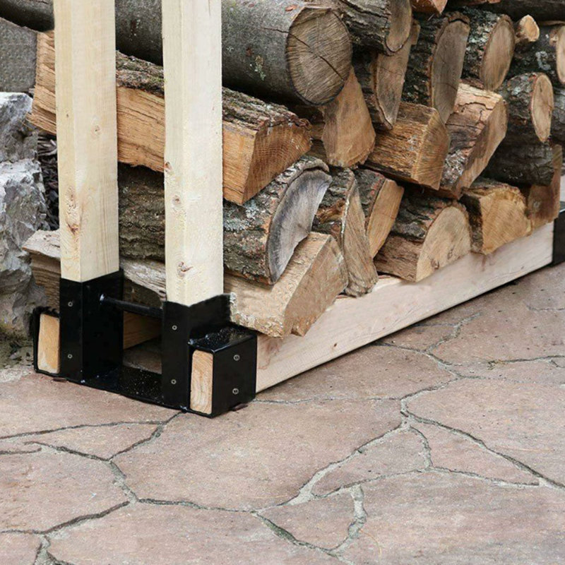 Support à bois d'extérieur Roachdale