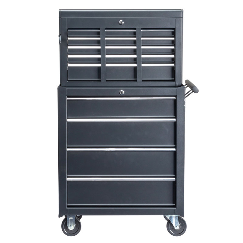 Savone 26.81'' W 9 -Drawer Steel Combination Set with Wheels