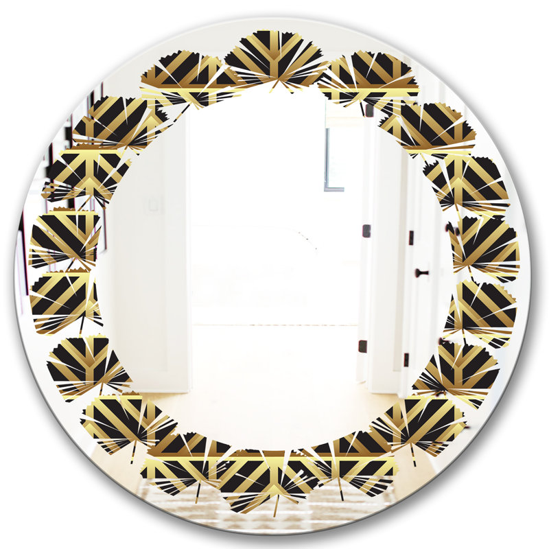 Miroir mural Leaves Luxury, H 31,5 po x l po