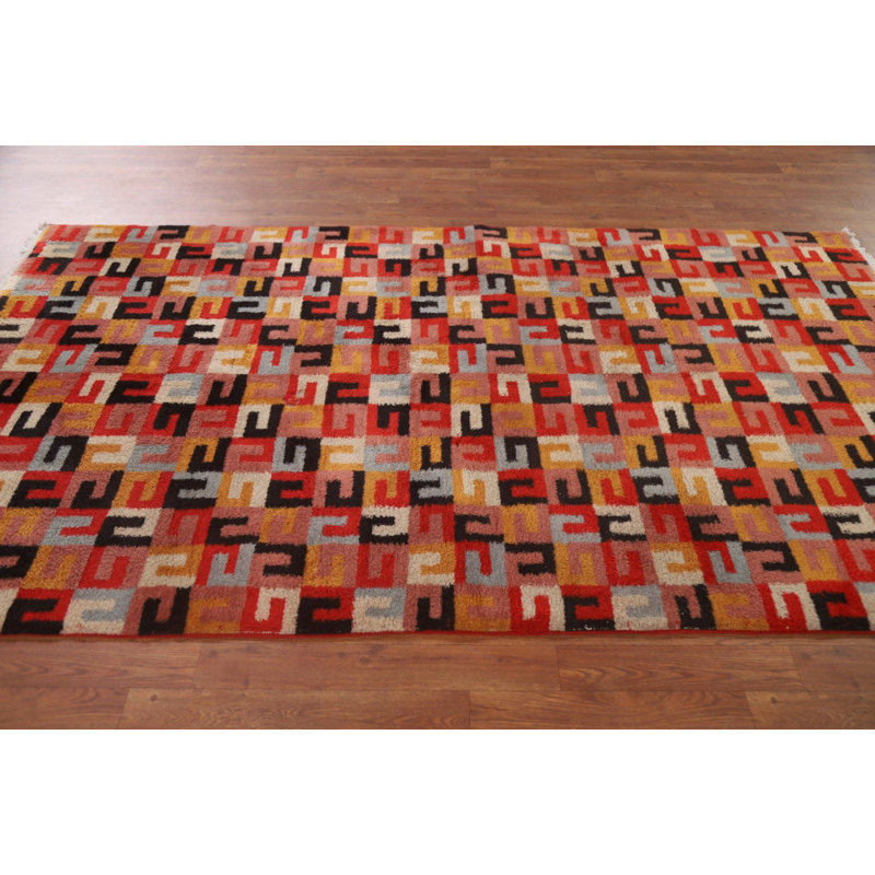 Tapis oriental géométrique Gabbeh 5 x 8