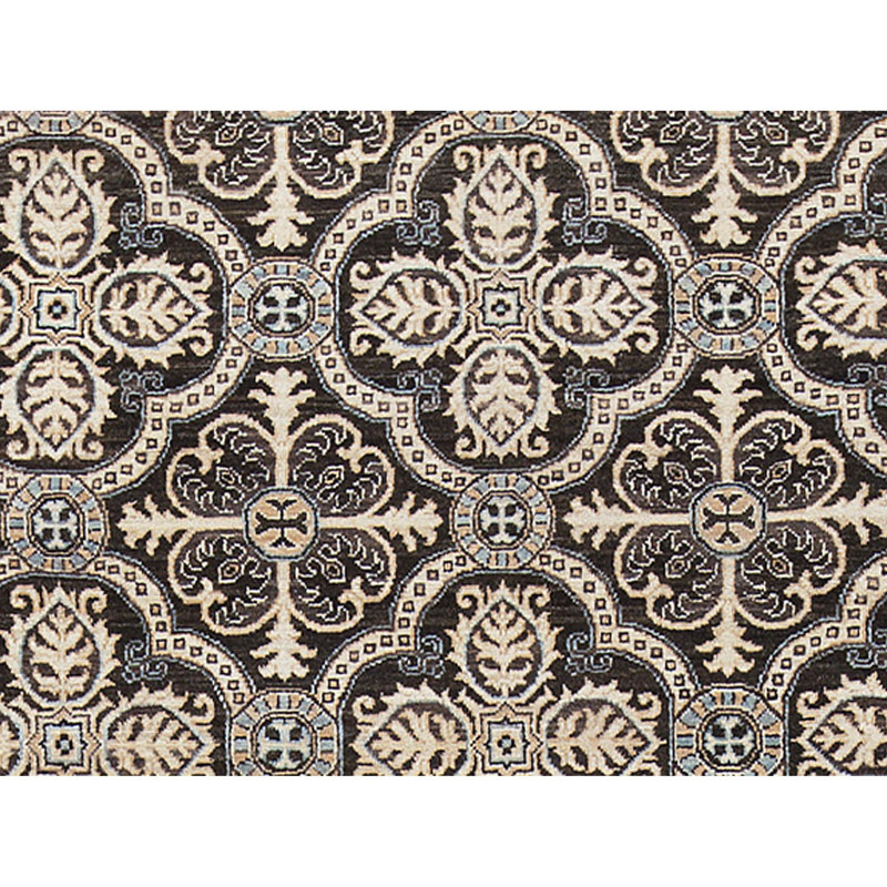 Tapis brun de haute qualité noué à la main