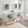 Karson 84'' Double Bathroom Vanity with Ceramic Top with Mirror