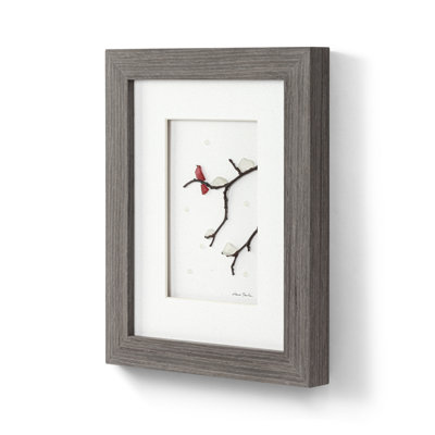 Winter Gray Wall Art - 8X10in