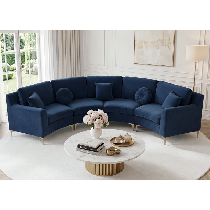 Canapé modulaire Compression, Blue Velvet