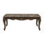 Table basse avec plateau en marbre et finition cerisier, 51 po rectangulaire, brun classique