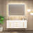 Milana  Floating Bathroom Vanity With Reinforced Acrylic Double Sink In Gloss White-994224300