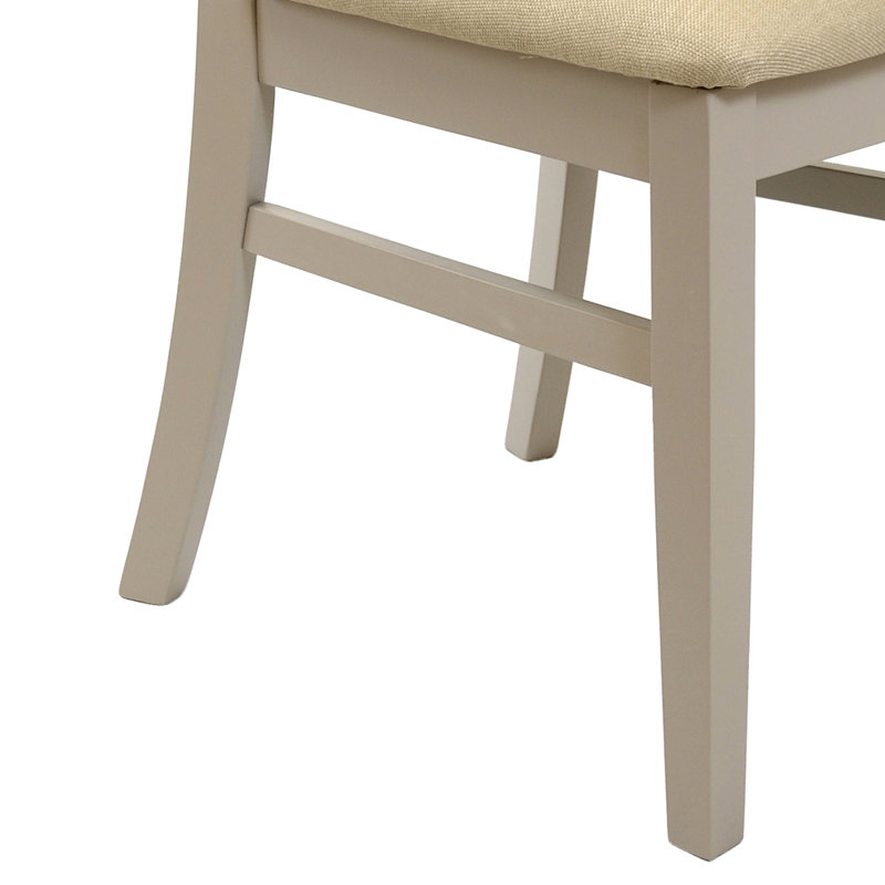 Bayou 45cm H Fabric Upholstered Slat Back Side Chair, Truffle