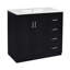 Meuble-lavabo 36 po avec lavabo en céramique-601816675