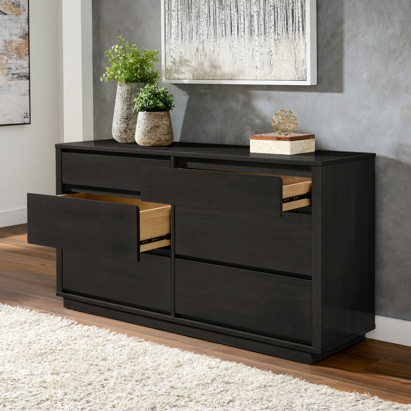 Commode 6 tiroirs Ismail, Noir