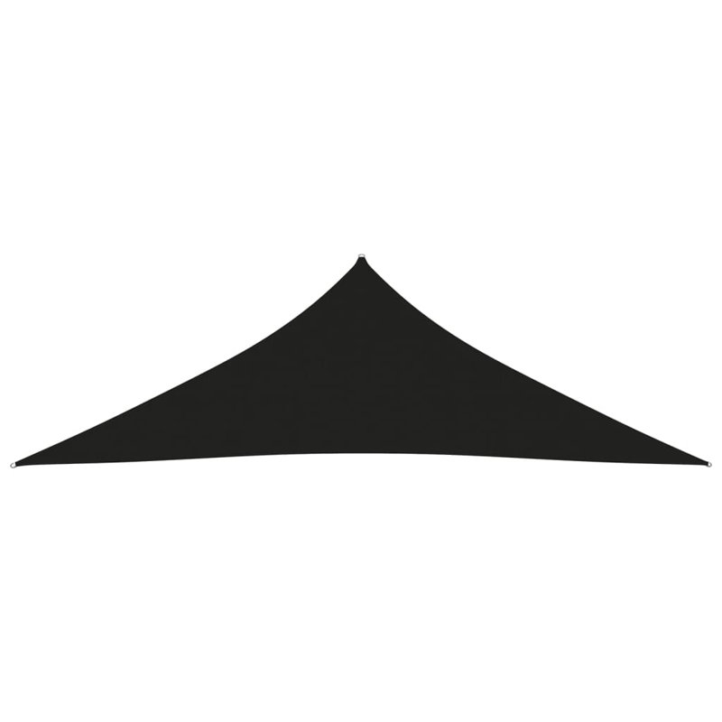 Zyon 2.5m x 3.5m Triangular Shade Sail, Black