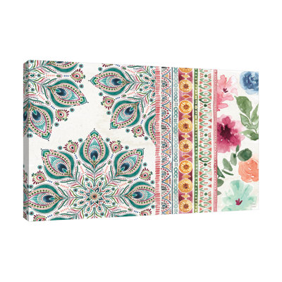 «Bohemian Vibes I», toile tendue par Dina June