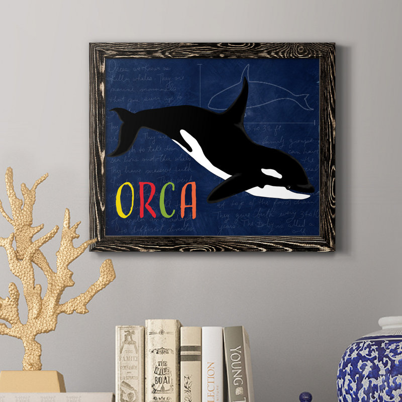 Orque - reproduction d'art sur toile, H 20 po x l 17 po x P 1,5 po, Noir