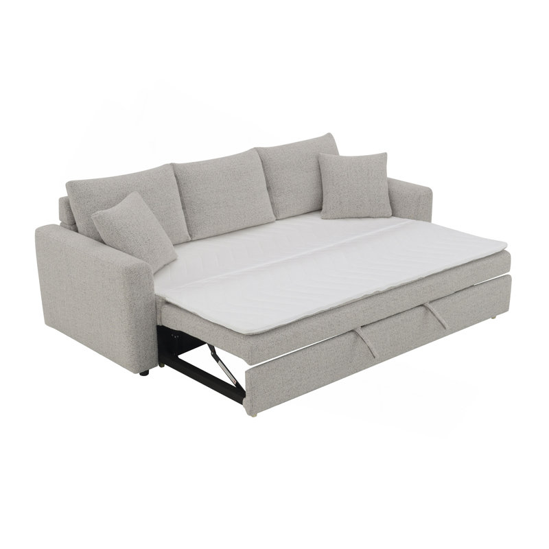 Canapé-lit modulaire Connie, Beige Boucle