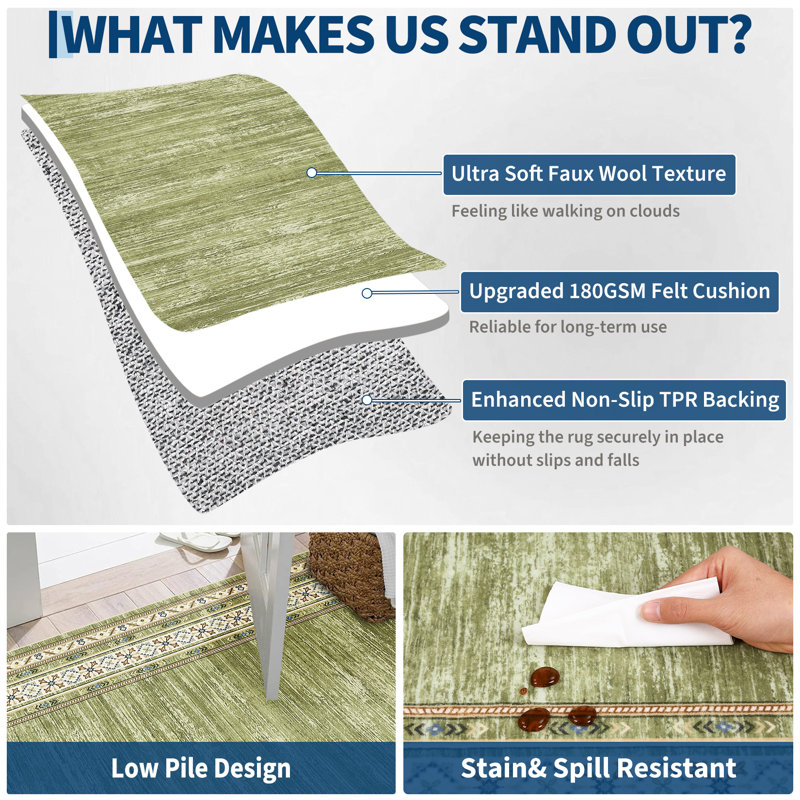 Washable Rug for Living Room, Indoor Modern Bedroom Rugs, Soft Non Slip Large Area Rug for Dining Room, Contemporary Geometric Throw Carpet for Home Office