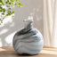 Vase en verre rond en forme de tourbillon de verre en forme d'ampoule, vase de décoration de table moderne pour salon, chambre à coucher, décoration de tablette d'entrée