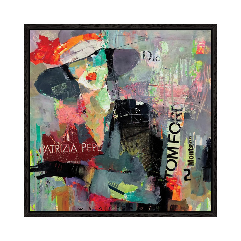 Hurrying Lady by Viktor Sheleg - Gallery-Wrapped Canvas Giclée on Canvas, 66.04 cm H x 66.04 cm W, Black Framed