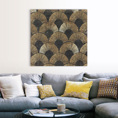 «Golden Art Deco II» par Aimee Wilson, reproduction sur toile