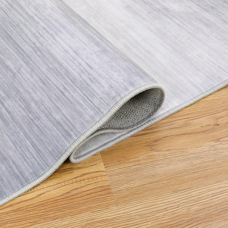 Tapis moderne antidérapant lavable à la machine, Rectangle 9 pi x 12 pi