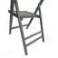 Chaise pour événement spéciale pliante en bois à lattes Furniture - gris, ensemble de 4, compact et durable pour une utilisation intérieure et extérieure-612048363