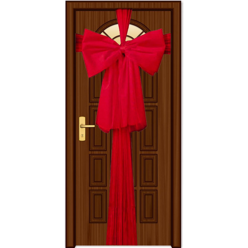 No Holiday Shaped Ornament, 45 cm x 5cm x 5cm, Red