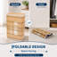 Panier à linge carré en bambou, panier de rangement pliable-1738088235