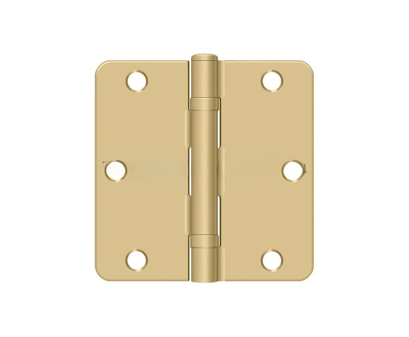 64'' x 64'' Steel Surface Mount Hinge, Brushed Brass