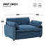 Fauteuil d'appoint moderne et surdimensionné en chenille-1264932308