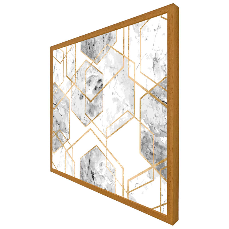 Single Picture Frame Print, 41cm H x 41cm W, Grey