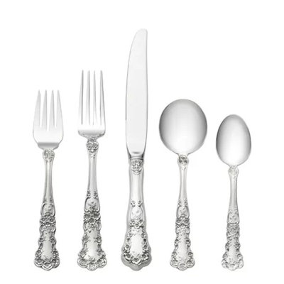 Gorham 5-Piece Sterling Silver Flatware Set, Service for 1