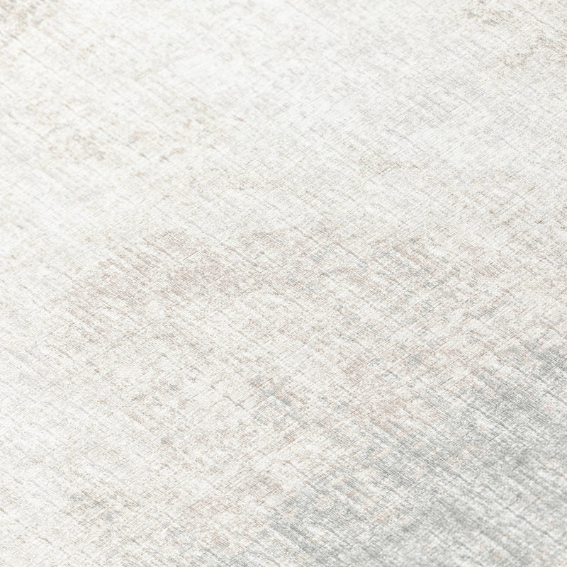 Tapis gris en chenille tissé à la machine à plat, Rectangle 9 pi x 12 pi