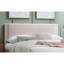 Lit plateforme rose en velours côtelé - pleine grandeur avec tiroir sous le lit pour l'adaptabilité de la chambre à coucher Style contemporain et rangement