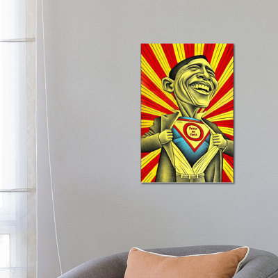 Obama Vs. The Fear by Ben Heine - Print on Canvas