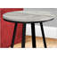 Table d'appoint élégante et moderne avec plateau en stratifié gris et structure en métal à base en X durable pour le salon et la chambre à coucher