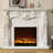 Solid Wood Freestanding Fireplace-1266636011