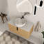  Ensemble de meuble-lavabo simple 36 po avec plateau en pierre et lavabo vasque en céramique Caldicot-589642922-596164147