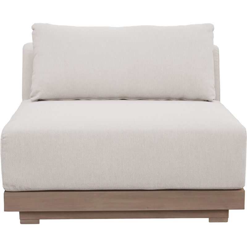 Fauteuil modulaire d'extérieur Solace, Crème