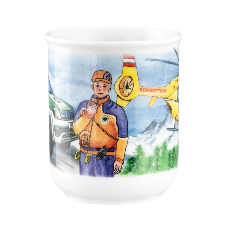 Compact Coffee Mug, Blue Light