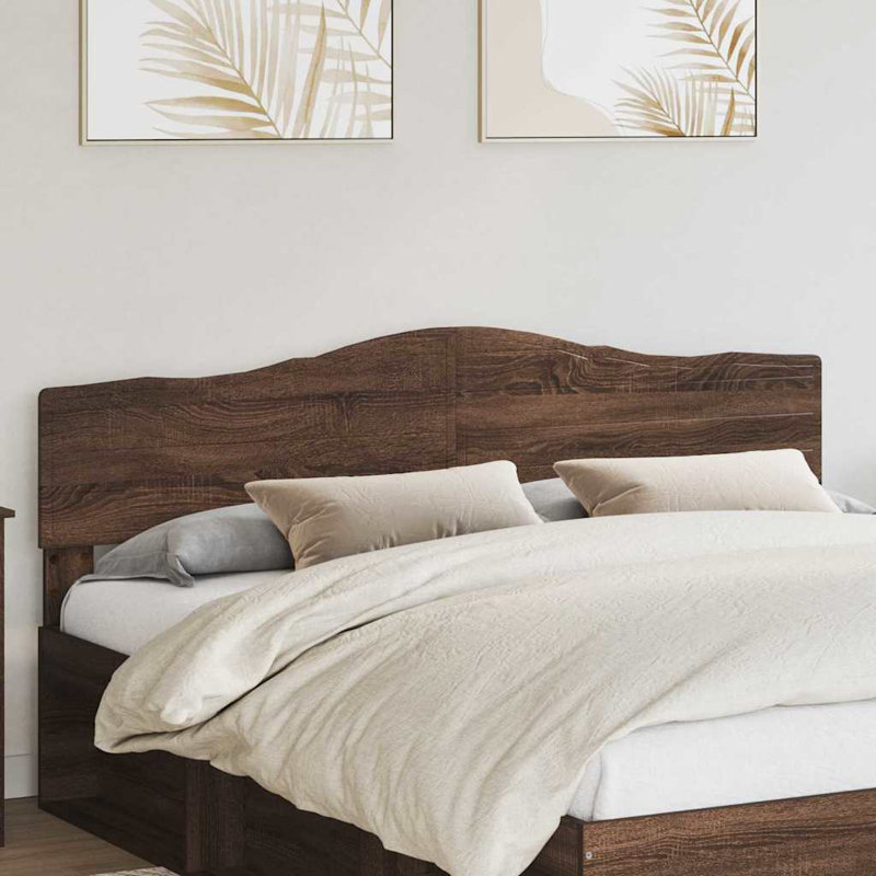 Headboard, California King, Brown Oak