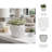 Stoneware Ceramic Planter with Embossed Scale Texture and Scalloped Rim Decorative Modern Pot-602994538