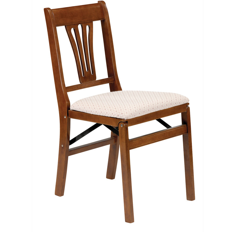 Chaise d'appoint à dossier Garyl Windsor, Cerisier, Tissu rosé