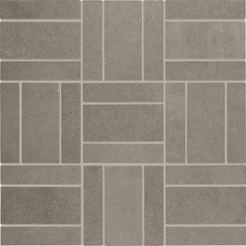 High Street Random Sized Porcelain Concrete Look Mosaic Wall & Floor Tile, Taupe