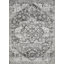 Tapis floral gris en polypropylène tissé à la main Ragheb-1990039618