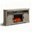 Meuble télé pour téléviseur de 70 po ou moins Farmhouse Fireplace-903117486