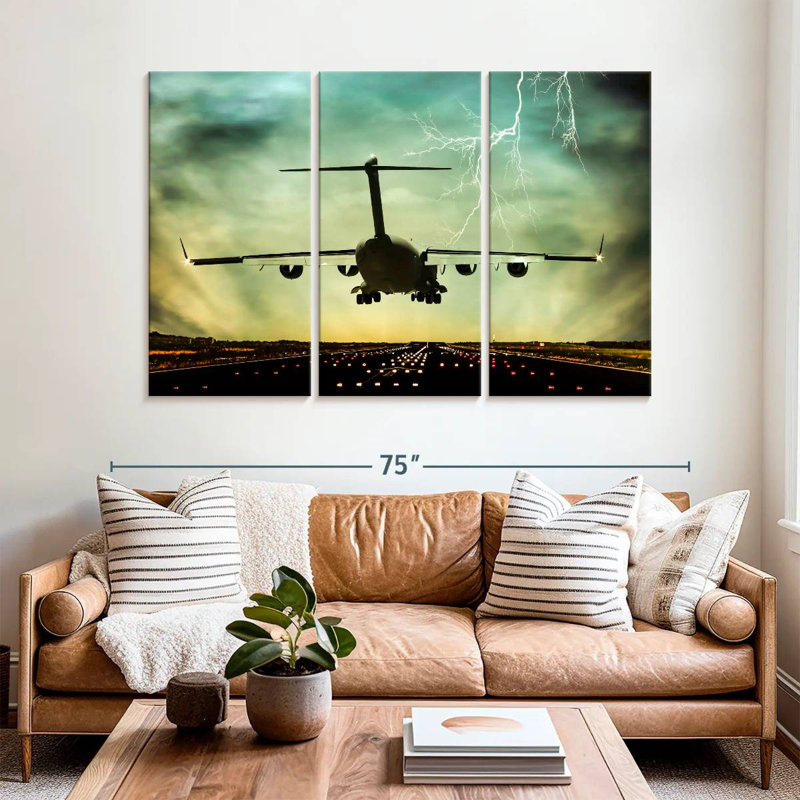 Mehar Last Flight Plane, 48" H x 74" W