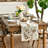 Rabbit Eucalyptus Eggs Carrots Easter Table Runner, Seasonal Spring Kitchen Dining Table Decoration For Home Party Decor